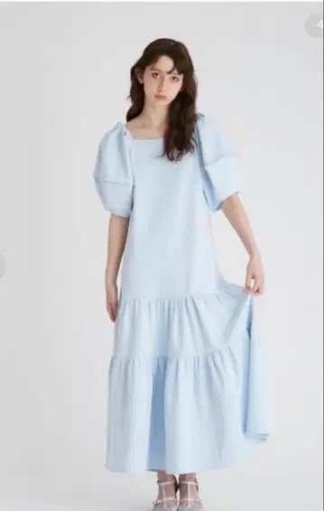 furfur 원피스 스카이블루