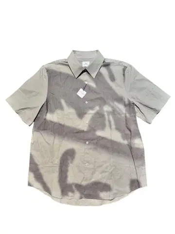 새상품 Paul Smith 팜 트리 야자수 모티브 린넨 반팔 셔츠 XL