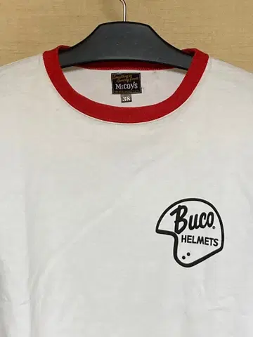 Buco 헬멧 로고 긴팔 티셔츠 사이즈 38