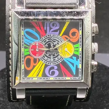 코그 COGU 쿼츠 크로노그래프 컬러 다이얼 38mm 남성용 손목시계