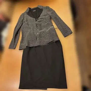 아크리스 봄/여름 아이템 상하의 셋업 블랙