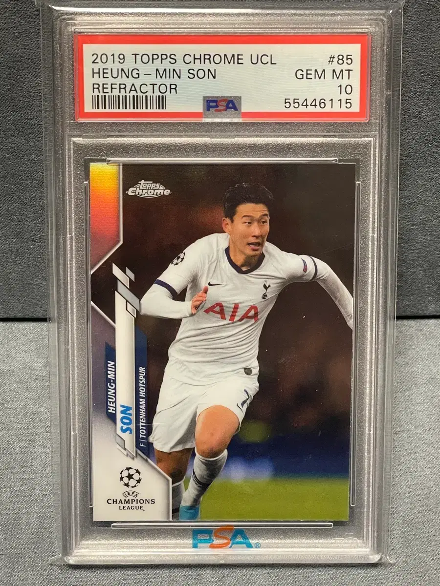 토트넘 손흥민 2019 Topps 크롬 리플렉터 PSA10 등급카드팝니다
