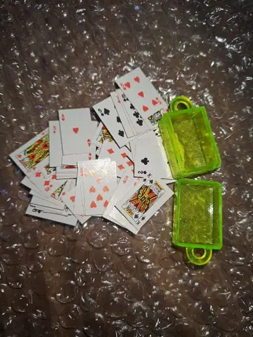 초미니 트럼프 카드 약 30장 수납 케이스 포함 리멘트 40년 전 물건