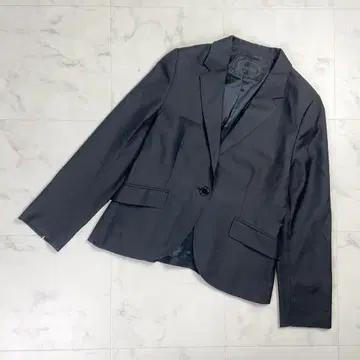 UNTITLED 실크 혼방 테일러드 자켓 총 안감 블랙 44*MD883