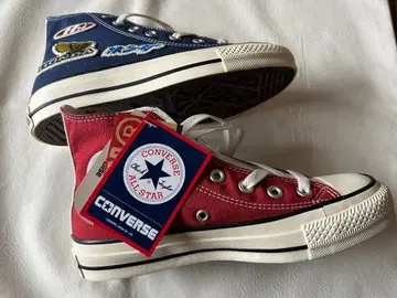 HONDA CONVERSE 하이컷 스니커즈 레드/네이비 23.0cm