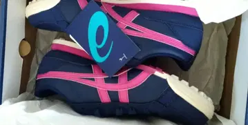 골프 ASICS 여성 신발 네이비/핑크