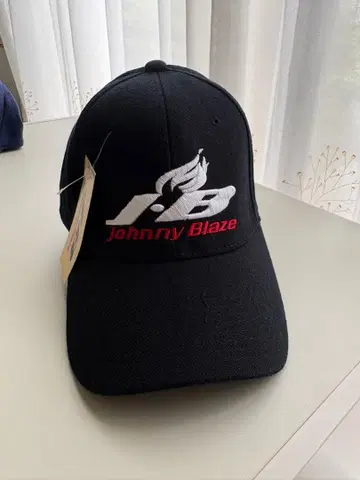 [ 레어/데드스탁 ] 90s Johnny Blaze 로고 자수 캡 블랙