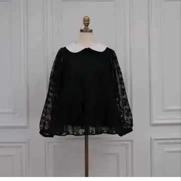 unminou 앙미누 플라워 레이스 스칼라 블라우스 완판템