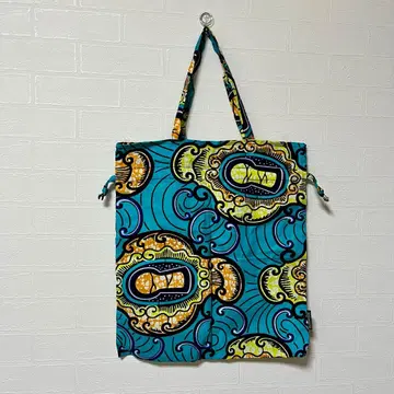 OURHOME 아워홈 아프리카 파냐 원단 복조리 백 터콰이즈