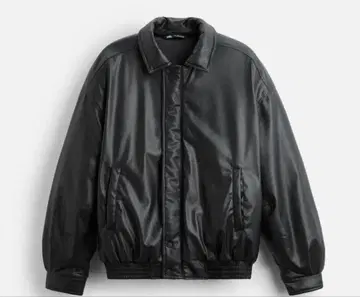 완판템 ZARA 블랙 인조 가죽 퀼팅 자켓
