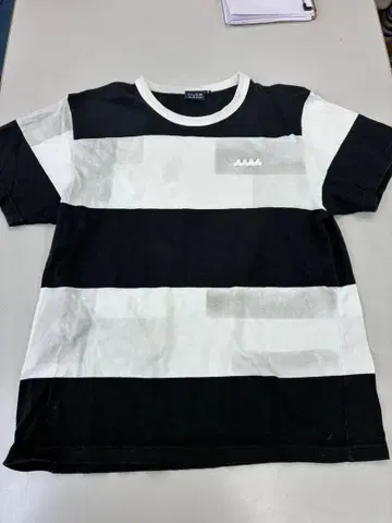 muta 스트라이프 디자인 반팔 티셔츠