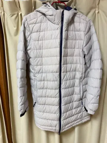 Mizuno 화이트 퀼팅 다운 자켓 사이즈 XL