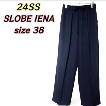 SLOBE IENA 더블 크로스 이지 드로스트 테이퍼드 네이비 38
