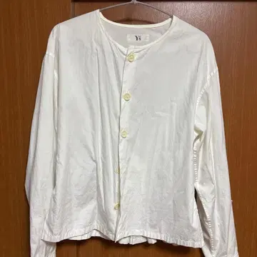 Y's 화이트 긴팔 셔츠
