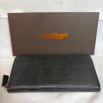 Paul Stuart 블랙 소가죽 장지갑