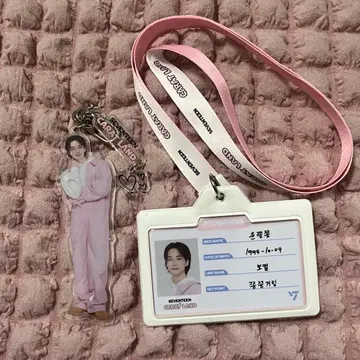 세븐틴 정한 캐럿랜드 아크릴 키링 카드 홀더