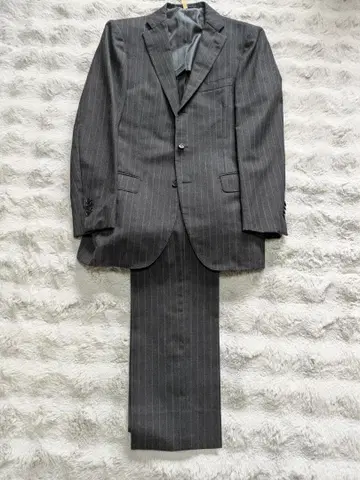 RING JACKET 차콜 스트라이프 수트 [봄/여름/클리닝 완료]