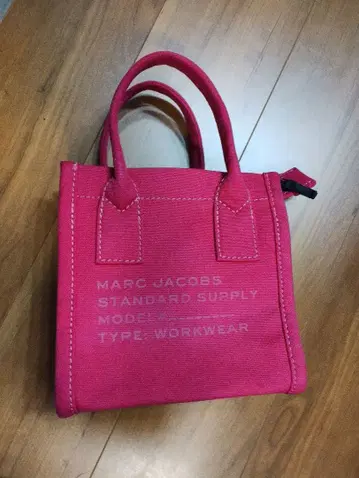 마크제이콥스 토트백 캔버스 원단 핑크 숄더백
