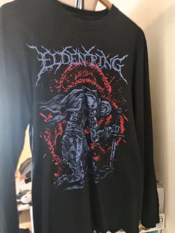 엘든 링 그래픽 긴팔 덧없는 자 롱 슬리브 티셔츠