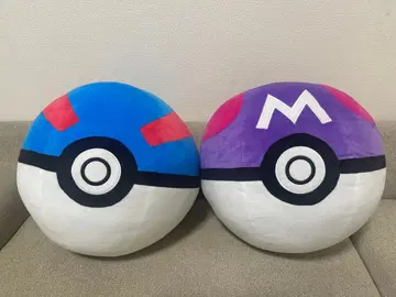 포켓몬 몬스터볼 봉제 인형 2개 세트 빅