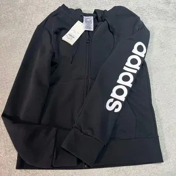adidas 블랙 집업 후드티