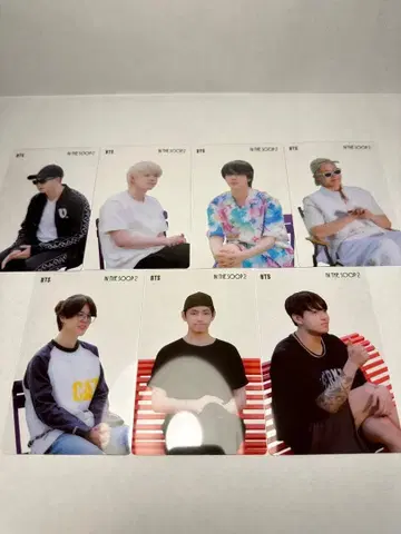 BTS INTHESOOP2 특전 투명 포토카드 세트