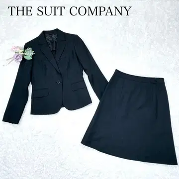 새상품급 THE SUIT COMPANY 셋업 스커트 수트 네이비