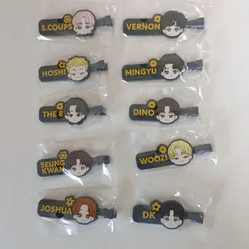 [ PetiTEEN SEVENTEEN ] 제일복권 E상 헤어 클립 10개