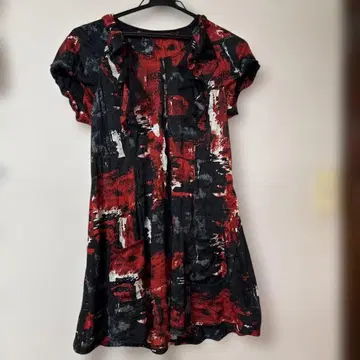 센소유니코 tb 빨검 프릴 튜닉 반팔