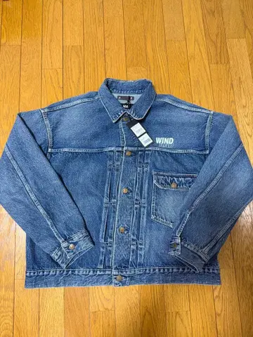 미사용 새상품 윈드앤씨 마인 데님 1st 데님 자켓 콜라보 2