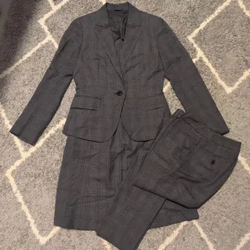 수트 컴퍼니 체크 무늬 수트 3종 세트 36 사이즈