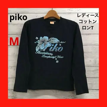 piko 긴팔 롱T 하이비스커스 서퍼 여성용 M 네이비