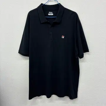 FILA 피케 셔츠 블랙 XXL 39