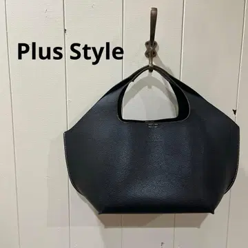 Plus Style 블랙 가죽 핸드백 여성용 백 가방