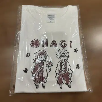 귀멸의 칼날 오하기 셔츠 L 토미오카 기유 시나즈가와 사네미