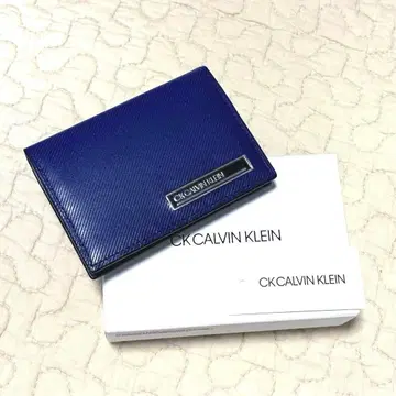 캘빈클라인 CK CALVIN KLEIN 코인 케이스 소가죽 네이비