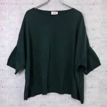 GALLEGO DESPORTES 프렌치 워크 구제 의류 반팔 코튼 니트