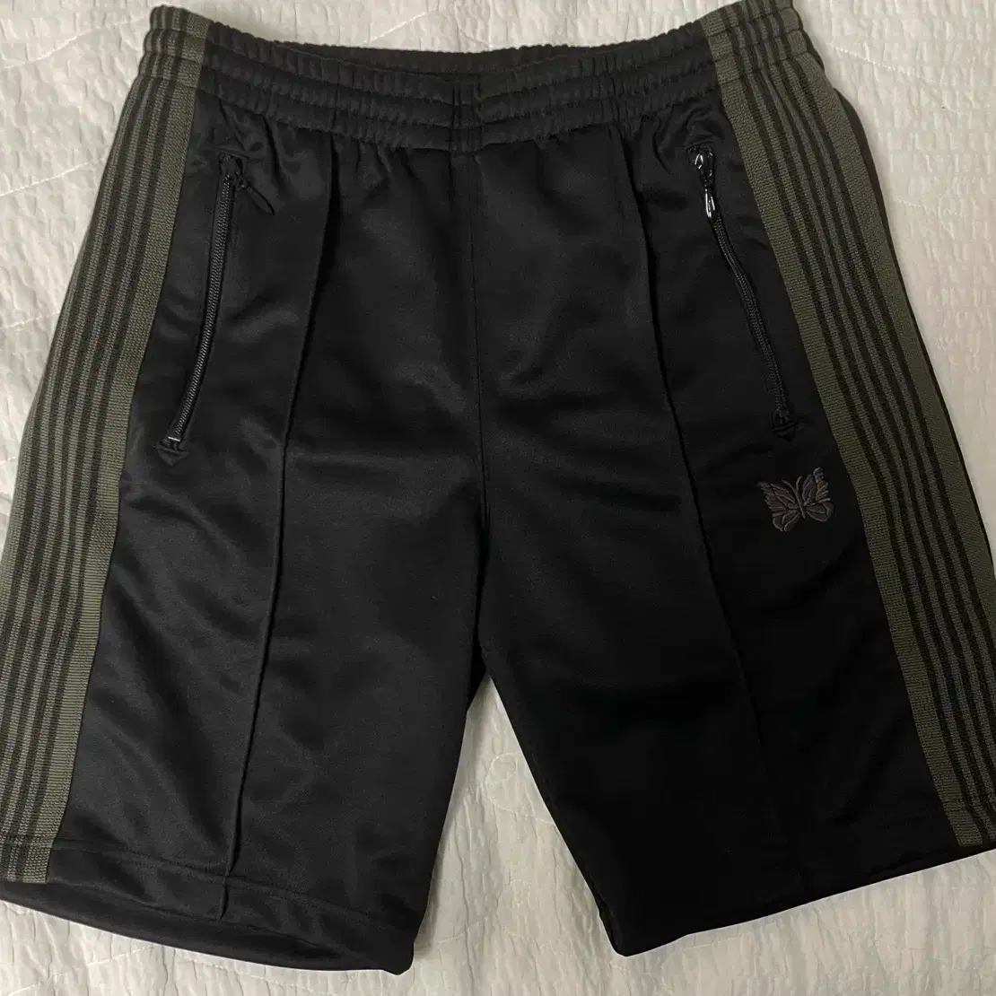 xs] Needles HD Track Shorts Pants Charcoal beaver zuu 25ss
