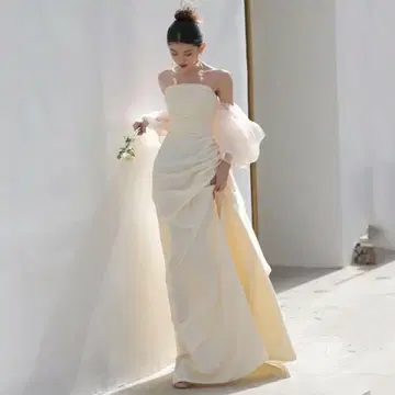 오프숄더 웨딩 드레스