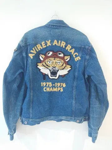 AVIREX 데님 자켓 CHAMPION CUSTOM L 사이즈