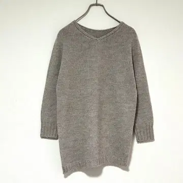 n1254 [23KU] 일본제 알파카 혼방 니트 스웨터 그레이지