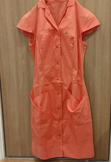 비비안 원피스 쇼킹 오렌지 xs