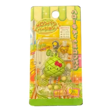 지역 한정 키티 멜론빵 지퍼 마스코트