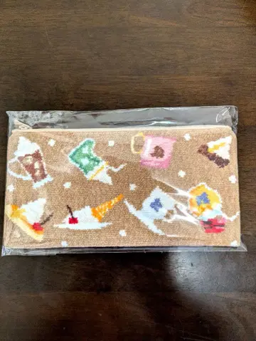 코메다 커피 셔닐 직조 파우치