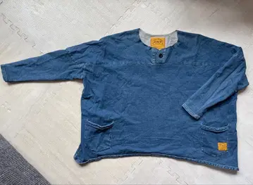 네이탈 디자인 NATAL DESIGN 데님 맨투맨 원단 블루