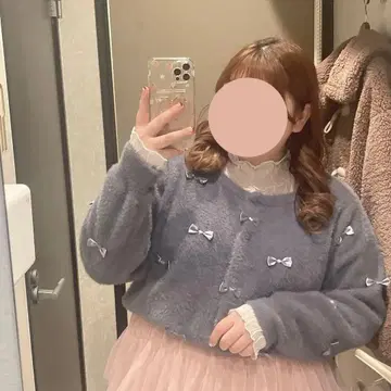 CLETTE 리본 포함 가디건 3L