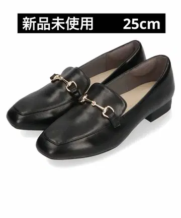 [뛸 수 있는 펌프스] 스퀘어토 비트 모티브 로퍼 25cm 블랙