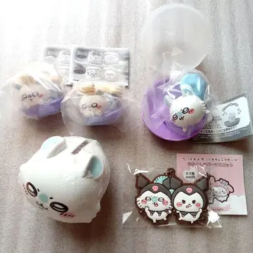 가챠가챠 치이카와 (먼작귀) 모몽가 쿠로미 마스코트 저금통 캐릭터 마카롱