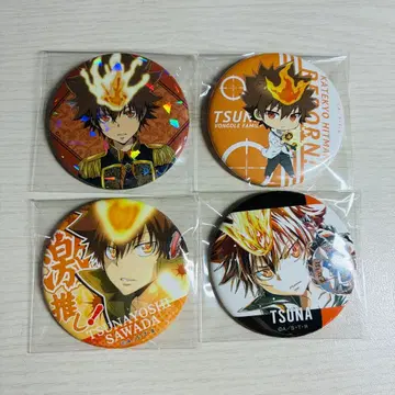 REBORN 사와다 츠나요시 왕자 의상 최애 Ani-Art 캔뱃지 4개
