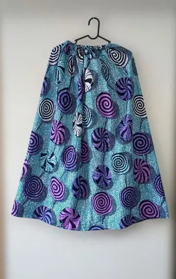 아프리칸 롱 개더 스커트 플레어 스커트 캔디 No.404